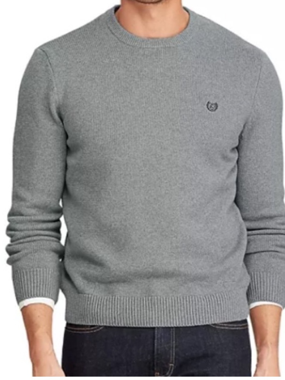 Chaps Men’s Crewneck Sweater in Gray